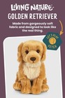 Living Nature Golden Retriever Stuffed Animal   Fluffy Dog 20cm Dog  Brown 