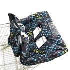 2-in-1 Baby Shopping Cart Cover Supermarket Grocery Cart Seat High Chair Cover