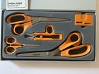Vtg Fiskars Scissors Set 6770 Pinking Shears Scissorsaver Shortcut All Purpose