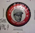 Tony Horton Cle Indians 1969 Mlbpa Baseball Original Pinback Button-c6646uqx