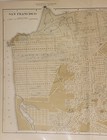 Antique Detailed Color Litho Map Plan San Francisco Johnson s Cyclopaedia 1897