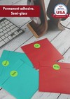 Color Coded Labels Writable Surface 25mm 1  Stickers Permanent Adhesive 600 Pack