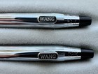Cross 3501 Ink Pen And Pencil Set Wang Laboratories Logo Chrome Box Rare Vintage