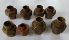  7 Pcs - 1 2      1 pce 3 8   Union Copper Sweat Cxc