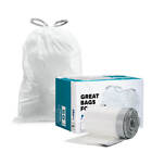 Plasticplace Custom Fit Trash Bags Compatible With Simplehuman Code Q  50 Count
