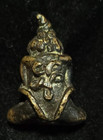 Thai Amulet Phra Pidta Brass 3 Cm  Old  Authentic  Rare  Luck 