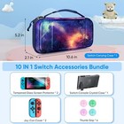 Carrying Case For Nintendo Switch 10 In 1 Accessories Kit With Screen Protector