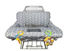 Icopuca Shopping Cart   High Chair Cover   reversible washable Cotton grey Arrow 