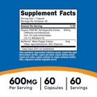 Nutricost Ksm-66 Ashwagandha Root Extract 600mg 60 Capsules