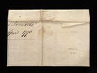 Ny New York 1790 Stampless Cover Straightline Cancel Struck Twice  W content