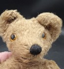 Early 1900 s Antique Articulated 9  Steif Mohair Light Brown Bear