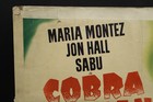 Cobra Woman Vintage 1940 s Poster Half Sheet 22 X 28 Maria Montez John Hall Sabu