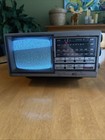 Vintage General Electric Ge Portable Tv Am fm Radio 7-7150b - 1986- Tested Works