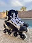 Mission Amp 2 Carbon Inline Hockey Conversion Skates Senior 7 5 D Konixx Bolt