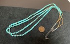 Elegant Genuine Two-strands  Turquoise Heishi Necklace 22  y241k2-w1 5 