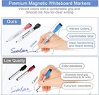 Magnetic Fridge Whiteboard Set  Dry Erase White Board  12x8    Magnets   Bonus  