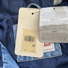 Levi   s Mens Large Worker Lined Full Zip Hooded Light Bomber Blue Jacket New