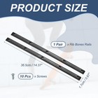 1 Pair Rib Bones Rails  Stable And Flexible Skateboard Rails For Deck black 