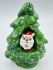 Vintage Rare Holt Howard Wintergreen Santa Christmas Tree Salt   Pepper Shakers