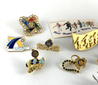 Rotary International   Decorative Pins  Charm   Sticker   Lot Of 13   Nos
