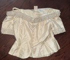 Vintage Watters And Watters Wedding Top Off The Shoulders Ivory Beaded Detail 14