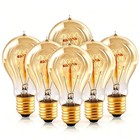 Incandescent Edison Bulb0w A19 E2-pack   Vintage Style  6 60w Amber 2200k