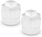 4 Pvc Sewer Cleanout Adapter Plug  Dwv Flush Cap Outdoor Garden  Rv Sewer  Drain