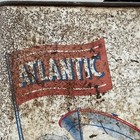 Rare Atlantic Outboard Motor Oil Metal Can 1 Quart Marine Automotive Engine Vtg