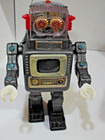 Alps Television Spaceman Robot Japan With Box Excellent Condition  Works Good