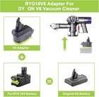  V6 Adapter For Dyson V6 Vacuum Cleaner Convert For Ryobi 18v Lithium