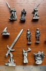 Lot Of 15 Pewter Fantasy Figures  wizards  Knights  Castles 
