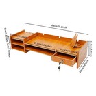 Wood Monitor Stand Riser Computer Desk Storage Shelf Organizer Holder Drawer