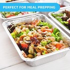 100pc Half-size 9  X 13  Aluminum Pans Deep Steam Disposable