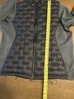 Adidas Frostguard Down Hybrid Golf Jacket Mens Full Zip Puffer Black Grey Large