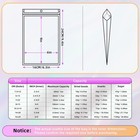 Jetmore Jm-gmlsd Holographic Mylar Bags 50 Pcs 6x9  Resealable Embroidery Bags