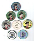 Set Of  8  Different Diamond Jim Casino Chips Rosemond  Ca