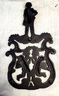 J z h 1955 Cupid T-11 Cast Iron Trivet 8 5 X 4 5 Inches