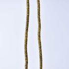 Brass Color Metal Heishi Beads Ethiopia 33 Inch