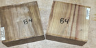 Two  2  B-grade Exotic Canarywood Bowl Blanks Turning Wood Lumber 8  X 8 X 3  B4