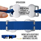 Custom Slide On Bone Dog Tag Silent Pet Id Collars Engraved Stainless Steel Dog 