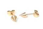 Spike Earrings Select Pvd Gold Silver Or Black Hypoallergenic Surgical Steel