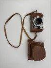 Vintage Kodak 35 Camera W  50mm F3 5 Anastar Lens   Leather Case Untested
