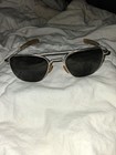 Women   s Aviator Sunglasses Silver Metal Frame Black Tinted Lenses 12kgf