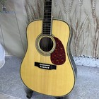 Hollow Body D45 Acoustic Guitar Without Pickup Abalone Inlay Solid Spruce