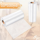 1 Roll 10  X 100 Yd Clear Wash Away Water Soluble Embroidery Stabilizer 25  m Top