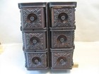 Antique Singer Treadle Sewing Machine Set Triple Drawers W  Applied Carvings