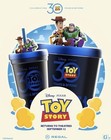 Toy Story 30th Anniversary Popcorn Bucket   Cup Disney Pixar Amc - Ships Now 