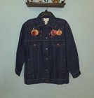 Quacker Factory Women s Denim Jacket Size Small  s  Vintage Patch Embroidered