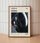 Alien 1979 Vintage Movie Poster Ridley Scott Minimalist Wall Art Print 24x36