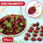 Artificial Raspberry 30pcs Fake Fruit Decoration Home Kitchen Cabinet Model